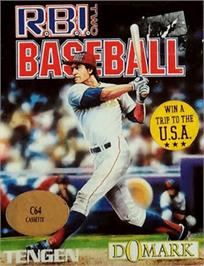 Box cover for RBI 2 Baseball on the Commodore 64.