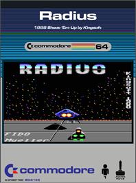 Box cover for Radius on the Commodore 64.