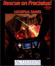 Box cover for Rescue on Fractalus! on the Commodore 64.