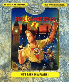 Box cover for Rick Dangerous II on the Commodore 64.