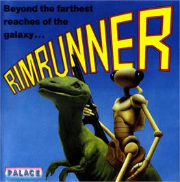 Box cover for Rimrunner on the Commodore 64.