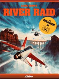 Box cover for River Raid on the Commodore 64.