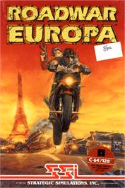 Box cover for Roadwar Europa on the Commodore 64.