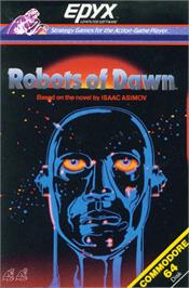 Box cover for Robots of Dawn on the Commodore 64.