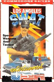 Box cover for SWAT on the Commodore 64.