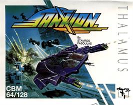 Box cover for Sanxion on the Commodore 64.