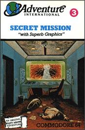 Box cover for Secret Mission on the Commodore 64.