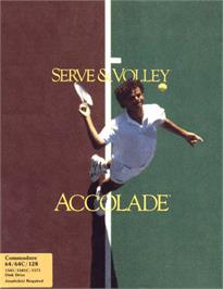 Box cover for Serve & Volley on the Commodore 64.