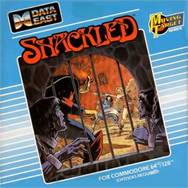 Box cover for Shackled on the Commodore 64.