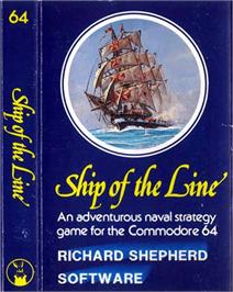 Box cover for Ship of the Line on the Commodore 64.