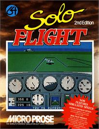Box cover for Solo Flight on the Commodore 64.