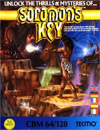 Box cover for Solomon's Key on the Commodore 64.