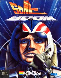 Box cover for Sonic Boom on the Commodore 64.