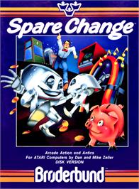Box cover for Spare Change on the Commodore 64.