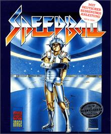 Box cover for Speedball on the Commodore 64.