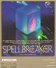Box cover for Spellbreaker on the Commodore 64.