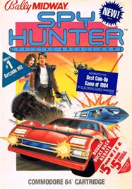 Box cover for Spy Hunter on the Commodore 64.