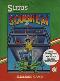 Box cover for Squish 'Em on the Commodore 64.