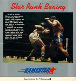 Box cover for Star Rank Boxing on the Commodore 64.