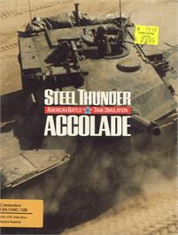 Box cover for Steel Thunder on the Commodore 64.