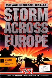 Box cover for Storm Across Europe on the Commodore 64.