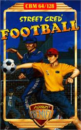 Box cover for Street Cred Football on the Commodore 64.