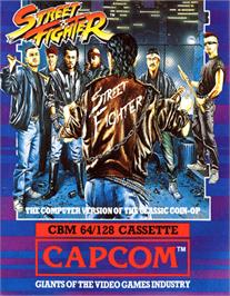 Box cover for Street Fighter on the Commodore 64.