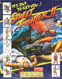 Box cover for Street Fighter II on the Commodore 64.