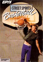 Box cover for Street Sports Basketball on the Commodore 64.