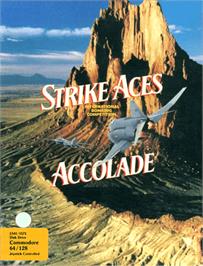 Box cover for Strike Aces on the Commodore 64.