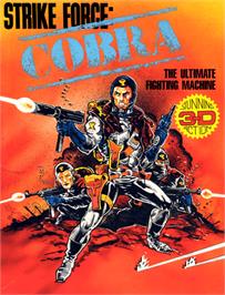 Box cover for Strike Force Cobra on the Commodore 64.