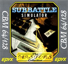 Box cover for Sub Battle Simulator on the Commodore 64.