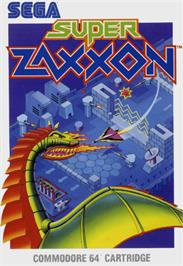 Box cover for Super Zaxxon on the Commodore 64.