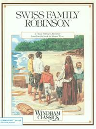 Box cover for Swiss Family Robinson on the Commodore 64.