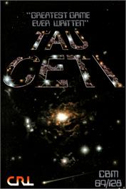 Box cover for Tau Ceti on the Commodore 64.