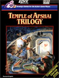 Box cover for Temple of Apshai Trilogy on the Commodore 64.