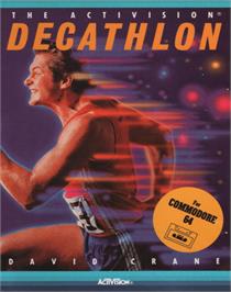 Box cover for The Activision Decathlon on the Commodore 64.