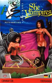 Box cover for The Astonishing Adventures of Mr. Weems and the She Vampires on the Commodore 64.