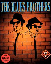 Box cover for The Blues Brothers on the Commodore 64.