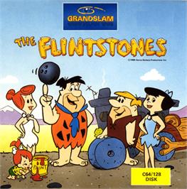 Box cover for The Flintstones on the Commodore 64.