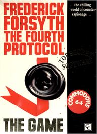 Box cover for The Fourth Protocol on the Commodore 64.