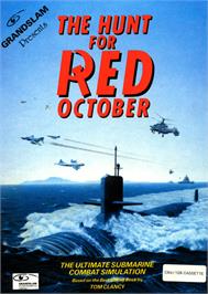 Box cover for The Hunt for Red October on the Commodore 64.