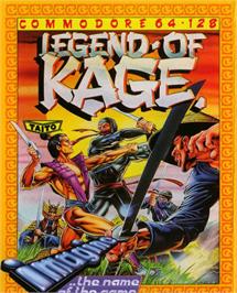 Box cover for The Legend of Kage on the Commodore 64.