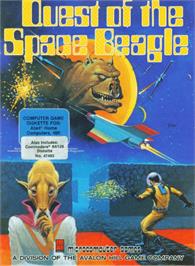 Box cover for The Quest of the Space Beagle on the Commodore 64.