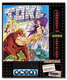 Box cover for Toki: Going Ape Spit on the Commodore 64.