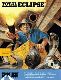 Box cover for Total Eclipse on the Commodore 64.