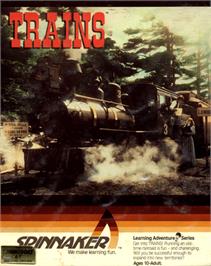 Box cover for Trains on the Commodore 64.