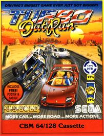 Box cover for Turbo Outrun on the Commodore 64.