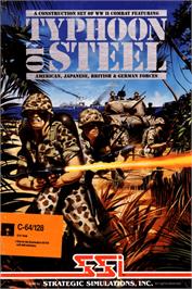Box cover for Typhoon of Steel on the Commodore 64.
