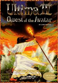 Box cover for Ultima IV: Quest of the Avatar on the Commodore 64.